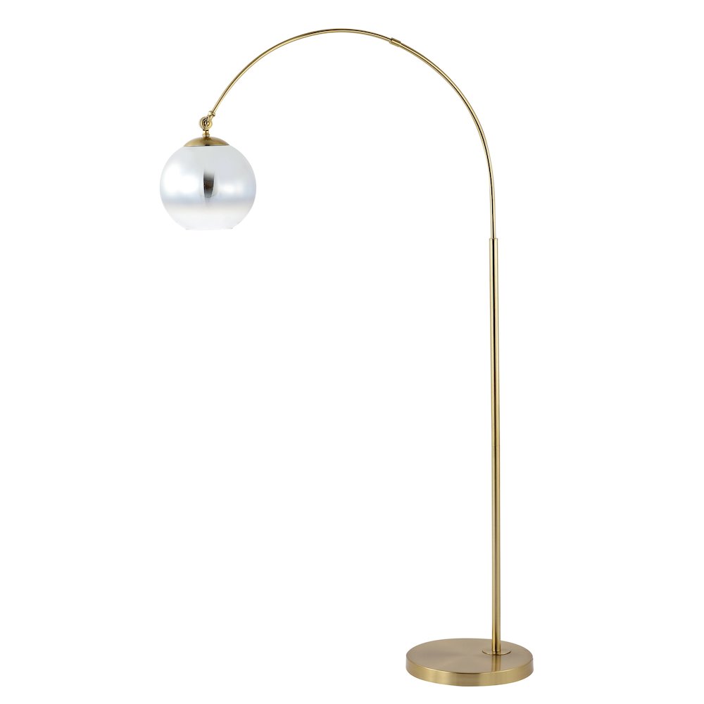 Nora Coastal Vintage Iron Led Floor Lamp. Picture 2