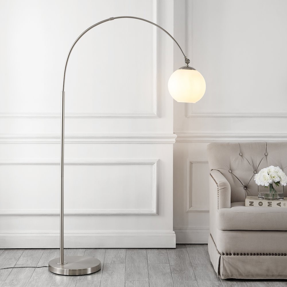 Nora Coastal Vintage Iron Led Floor Lamp. Picture 8