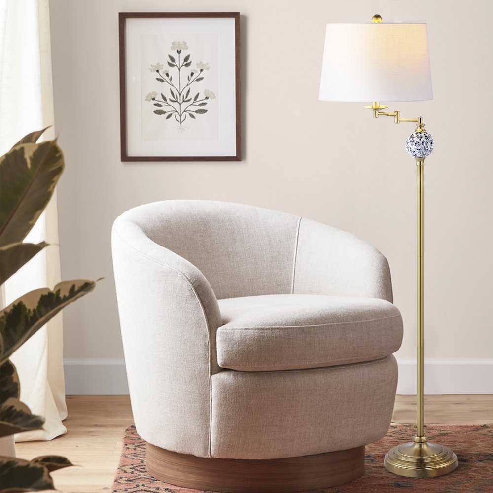 Aveiro Classic Midcentury Iron Led Floor Lamp. Picture 8
