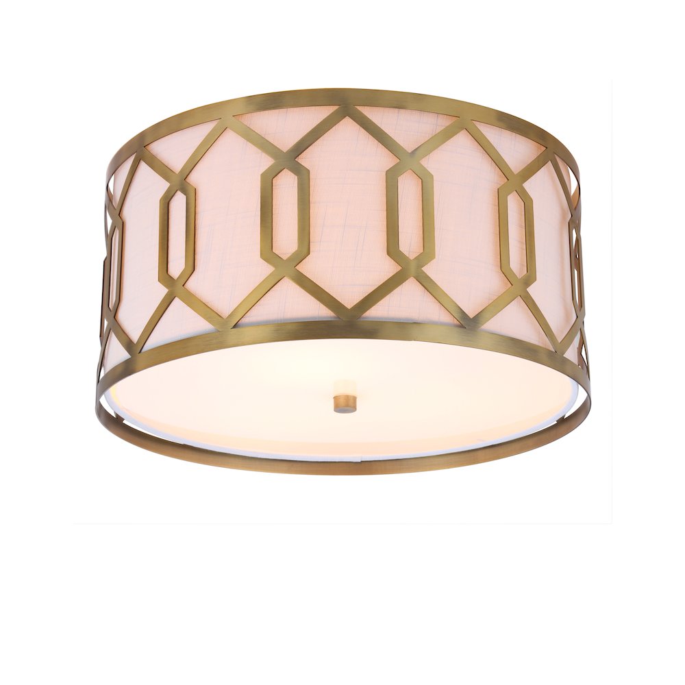 Hex Metal Led Flush Mount. Picture 1