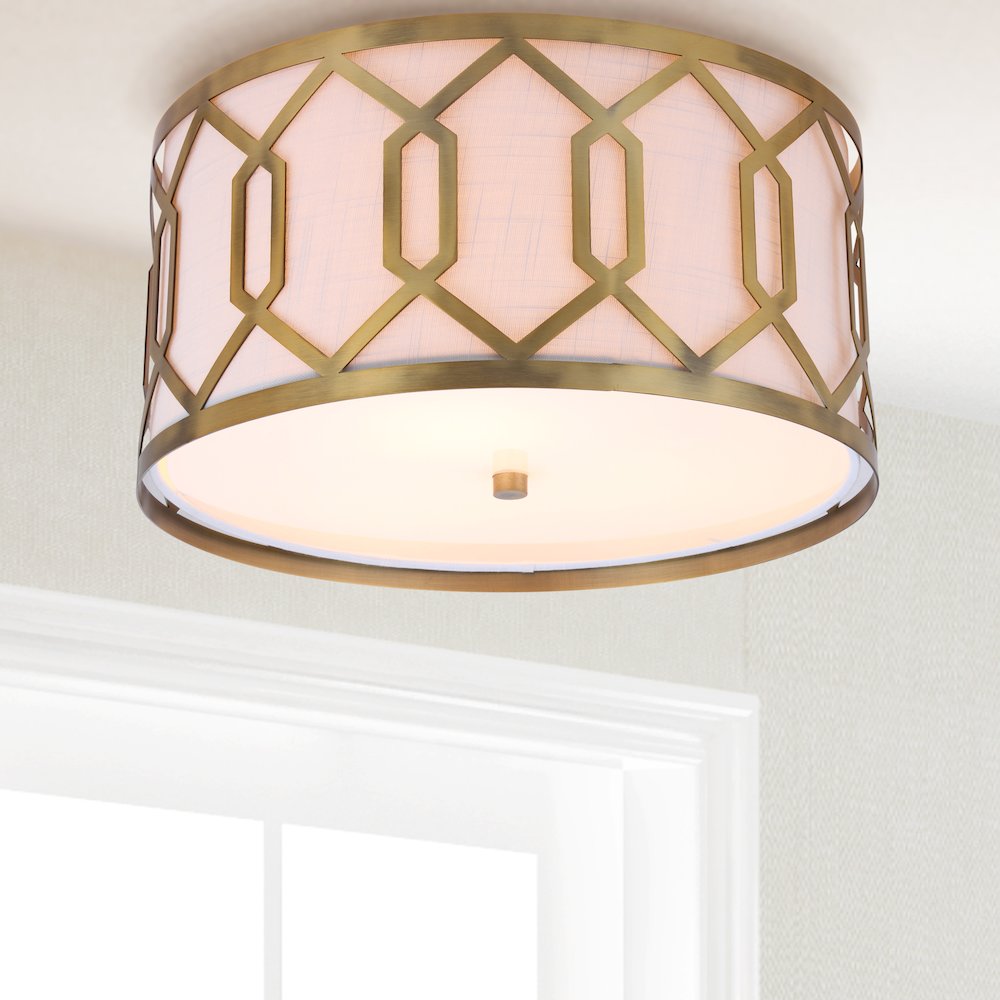 Hex Metal Led Flush Mount. Picture 4