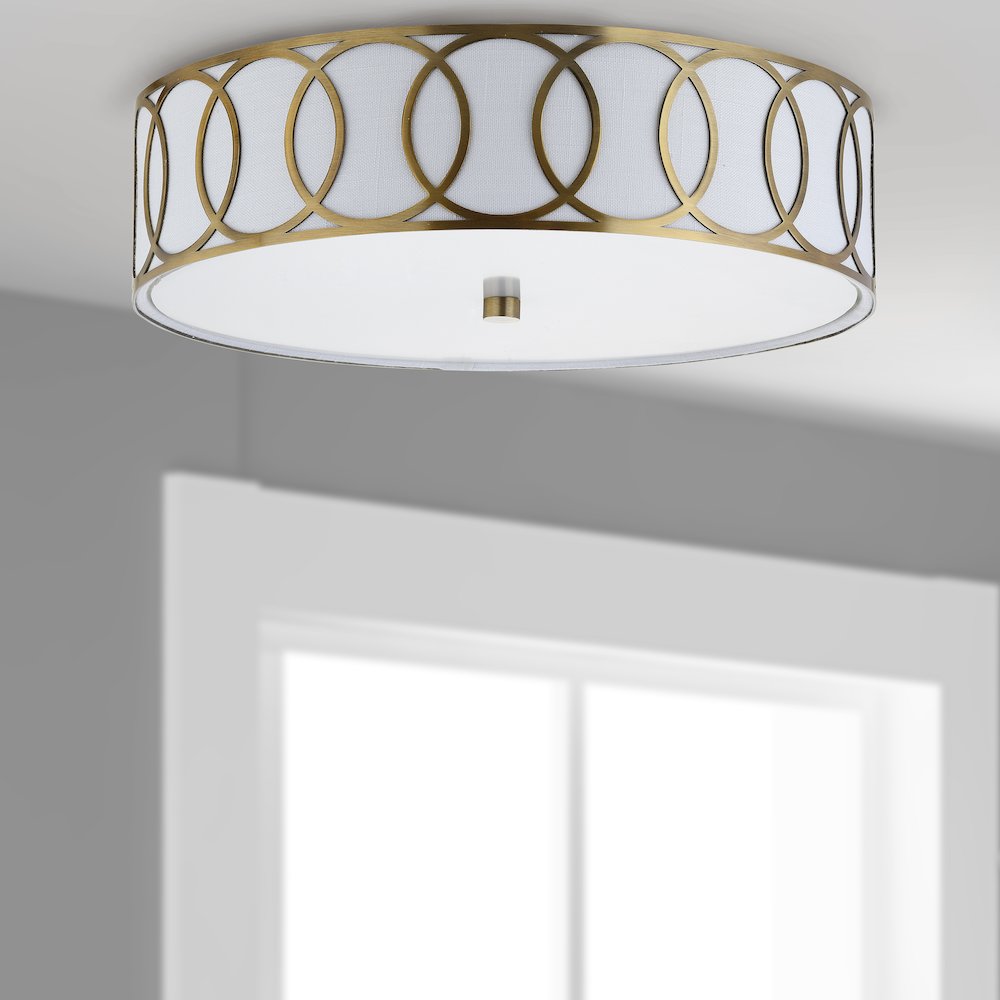 Aria Metal Led Flush Mount. Picture 7