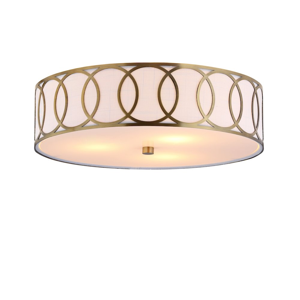 Aria Metal Led Flush Mount. Picture 1
