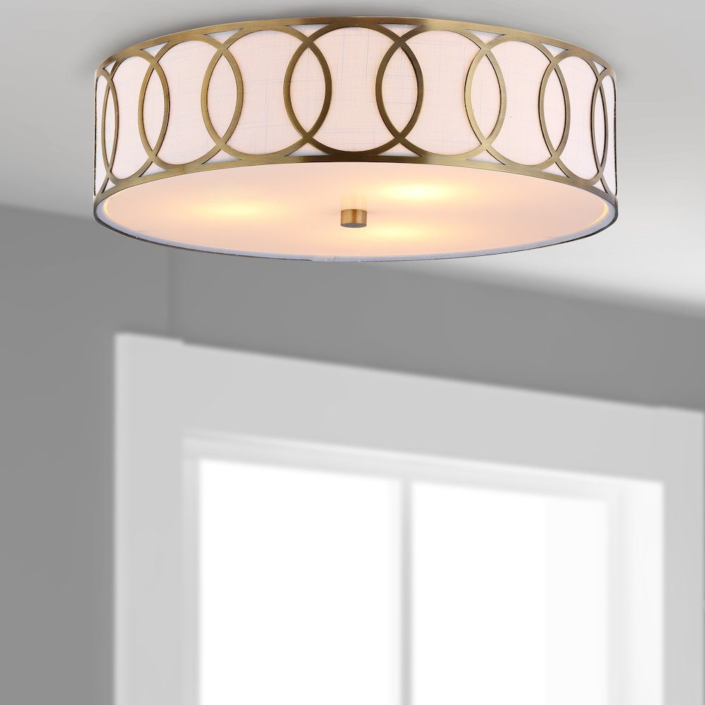 Aria Metal Led Flush Mount. Picture 6