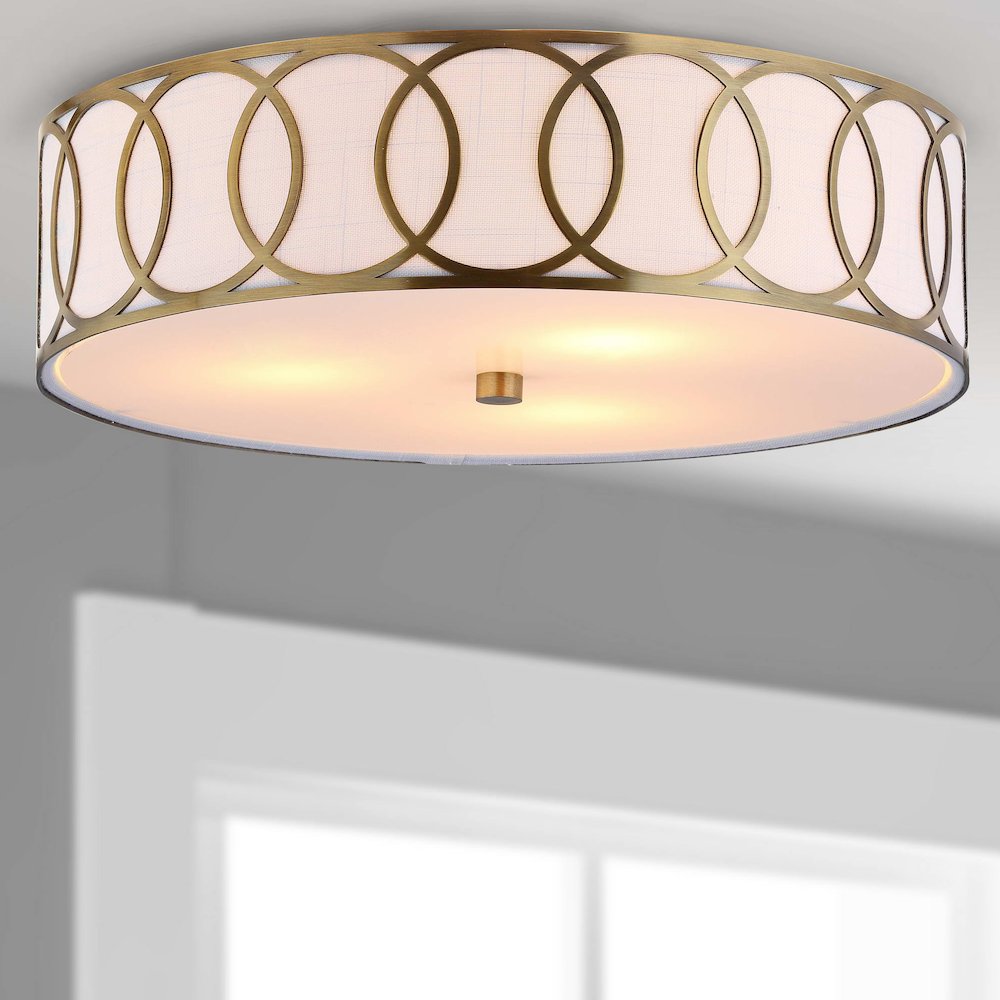 Aria Metal Led Flush Mount. Picture 4