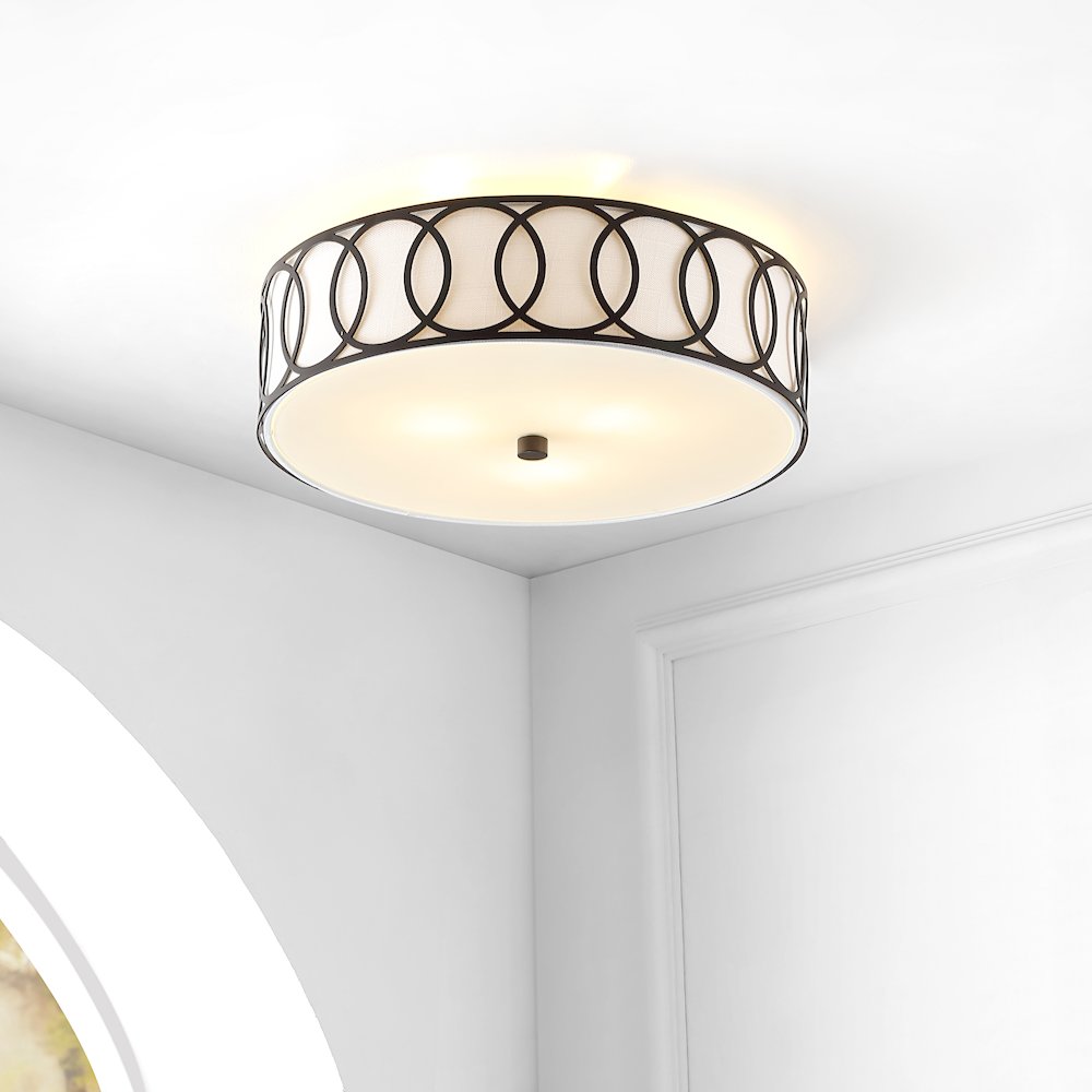 Aria Metal Led Flush Mount. Picture 6
