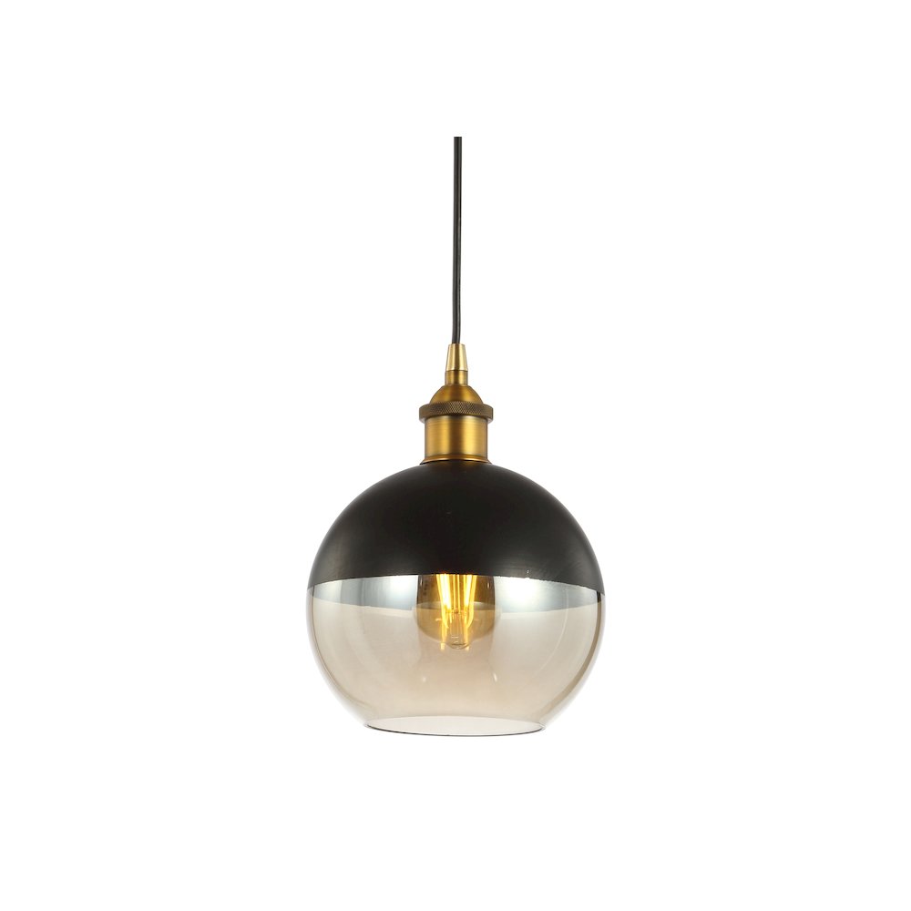 Nixon Adjustable Drop Globe Metal/Glass Led Pendant. Picture 10
