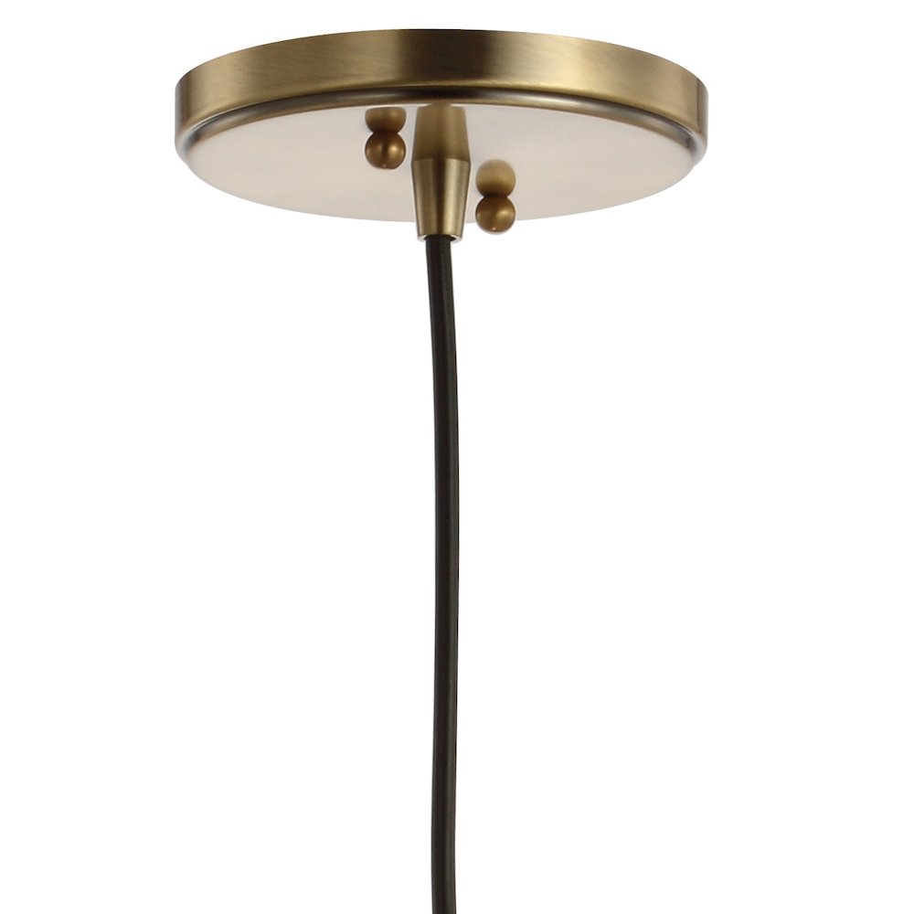 Wyatt Adjustable Drop Pharmacy Metal/Glass Led Pendant. Picture 4