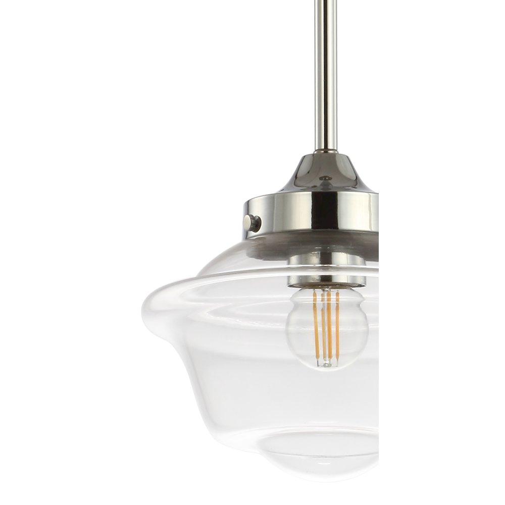 Kurtz Adjustable Drop Metal/Glass Led Pendant. Picture 3