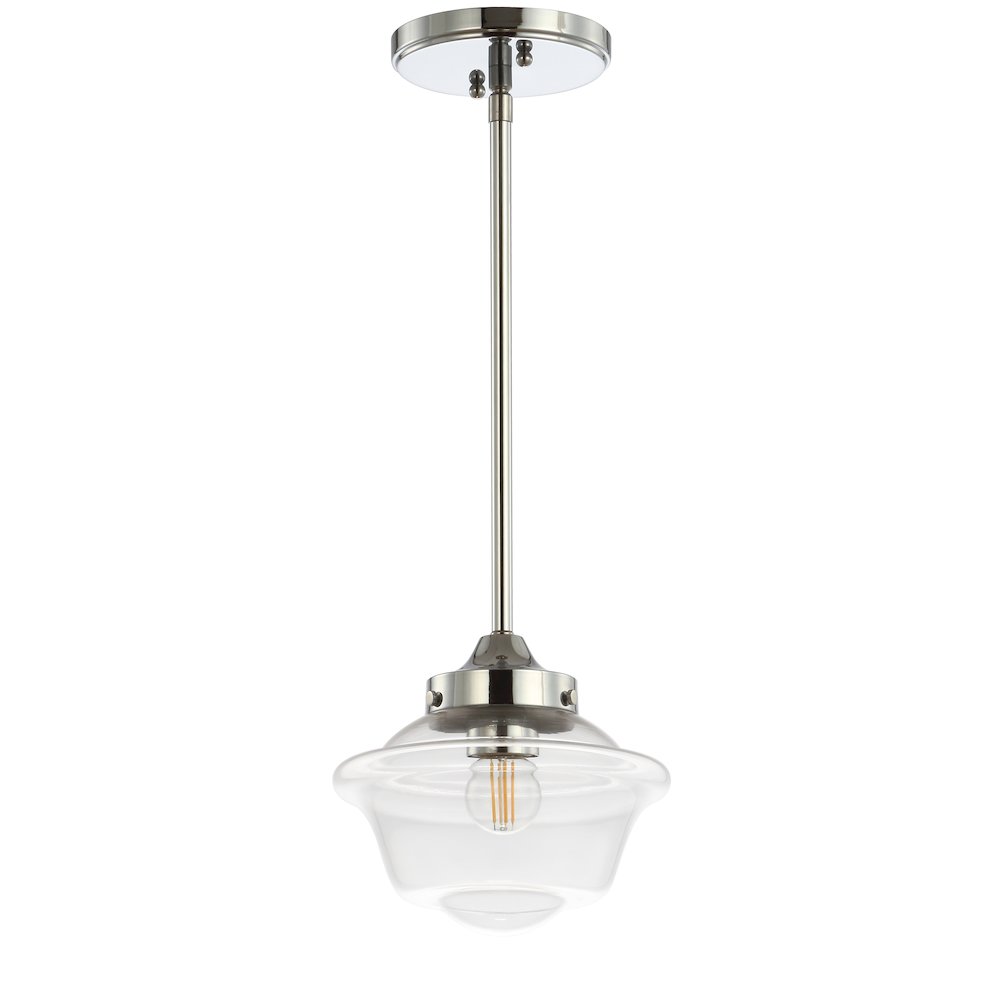 Kurtz Adjustable Drop Metal/Glass Led Pendant. Picture 2