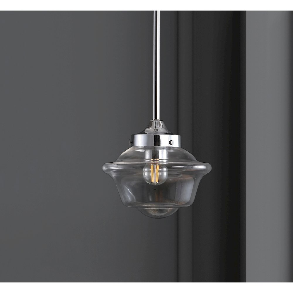 Kurtz Adjustable Drop Metal/Glass Led Pendant. Picture 7