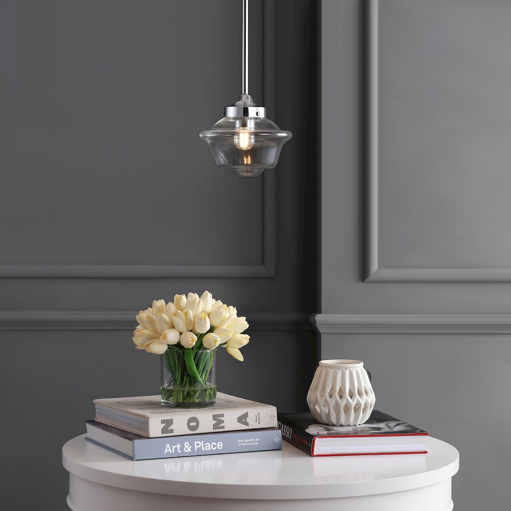 Kurtz Adjustable Drop Metal/Glass Led Pendant. Picture 8