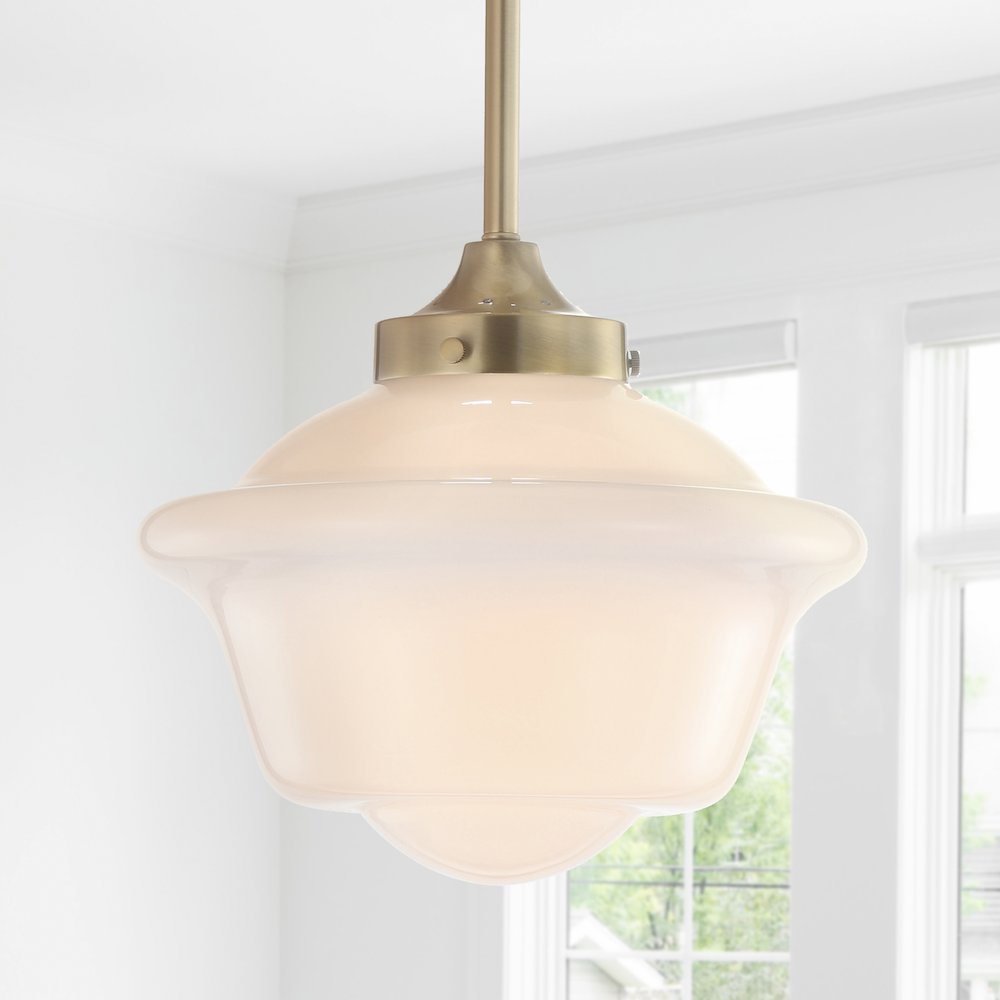 Kurtz Adjustable Drop Metal/Glass Led Pendant. Picture 12
