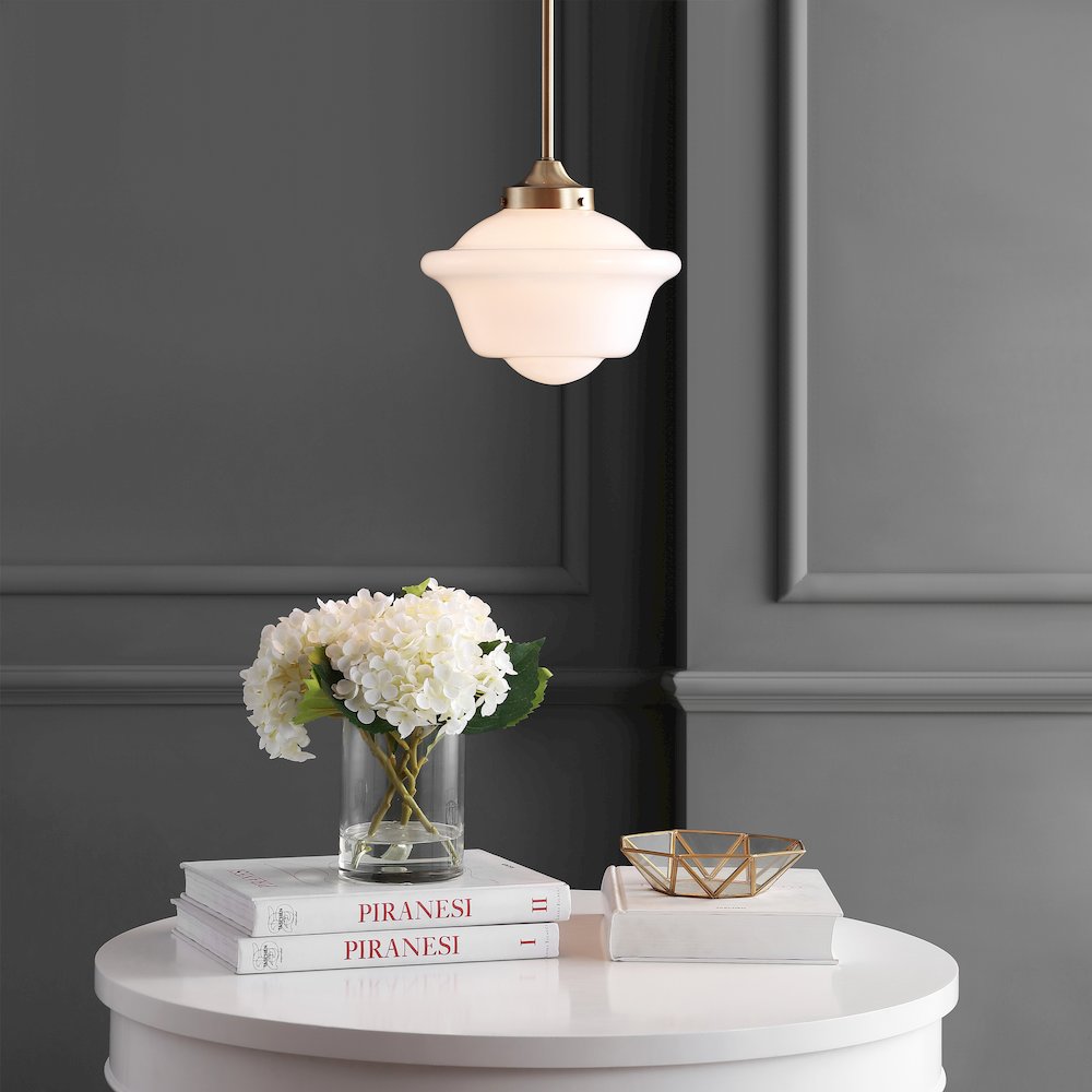 Kurtz Adjustable Drop Metal/Glass Led Pendant. Picture 8