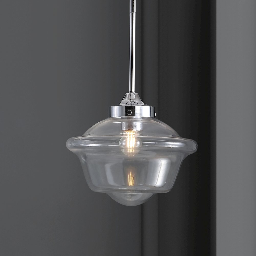 Kurtz Adjustable Drop Metal/Glass Led Pendant. Picture 11