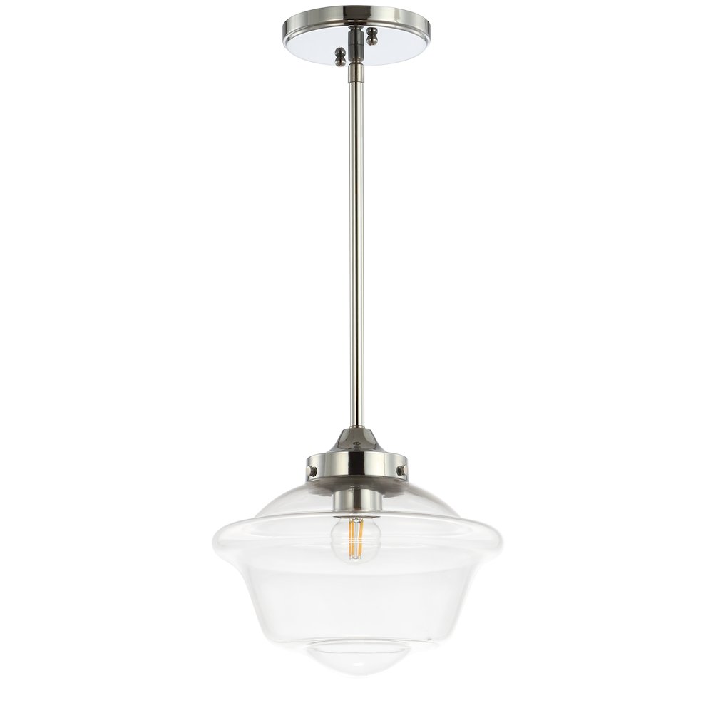 Kurtz Adjustable Drop Metal/Glass Led Pendant. Picture 2