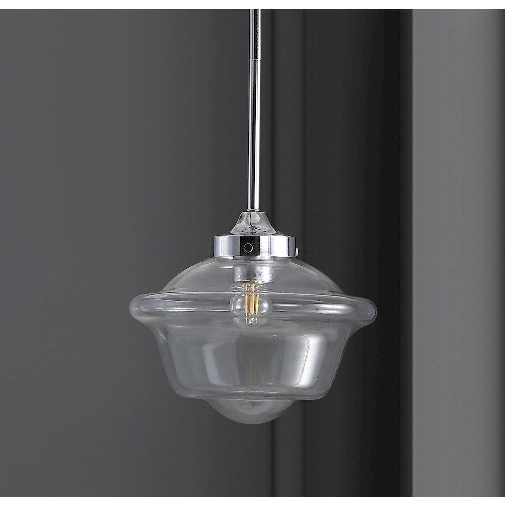 Kurtz Adjustable Drop Metal/Glass Led Pendant. Picture 7