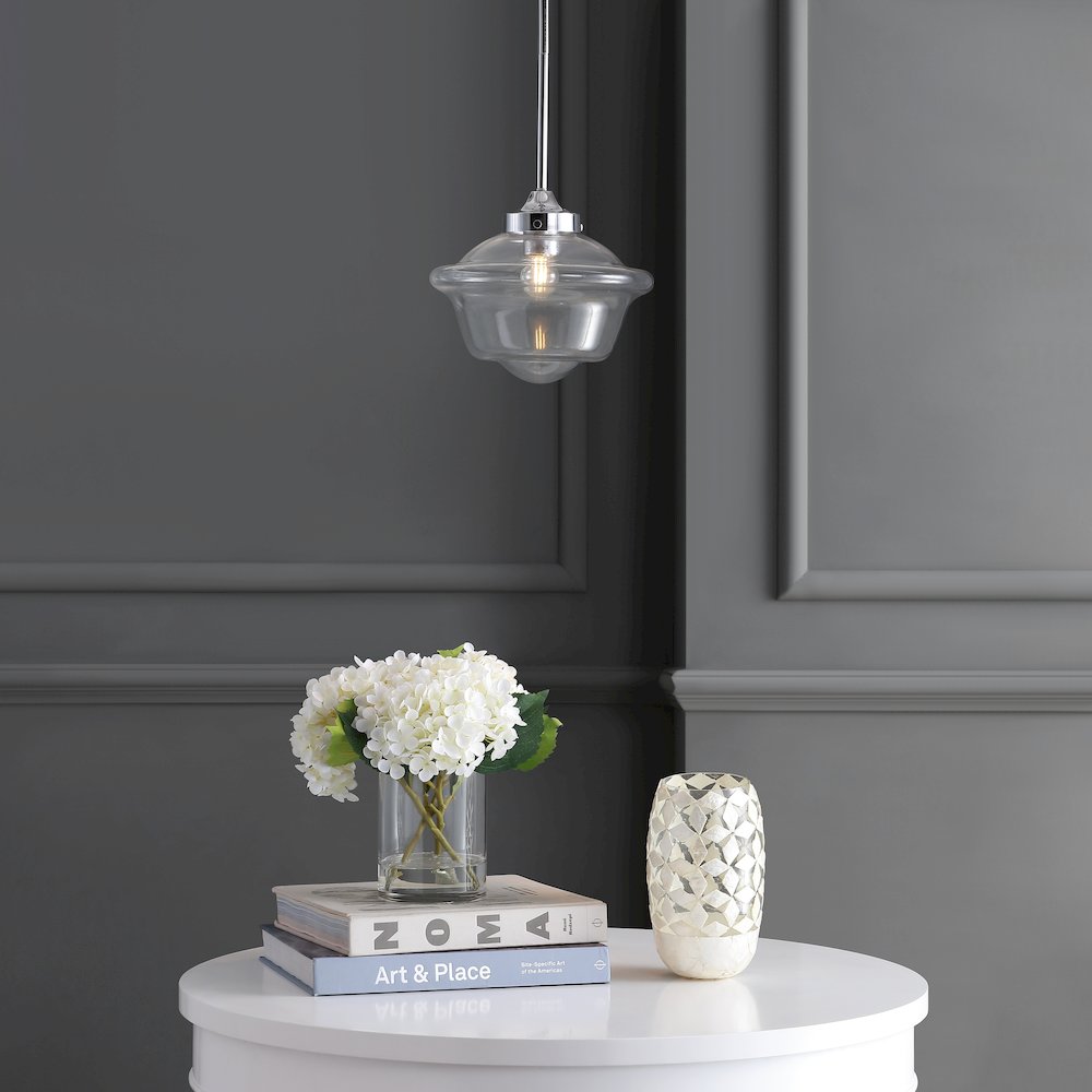Kurtz Adjustable Drop Metal/Glass Led Pendant. Picture 8