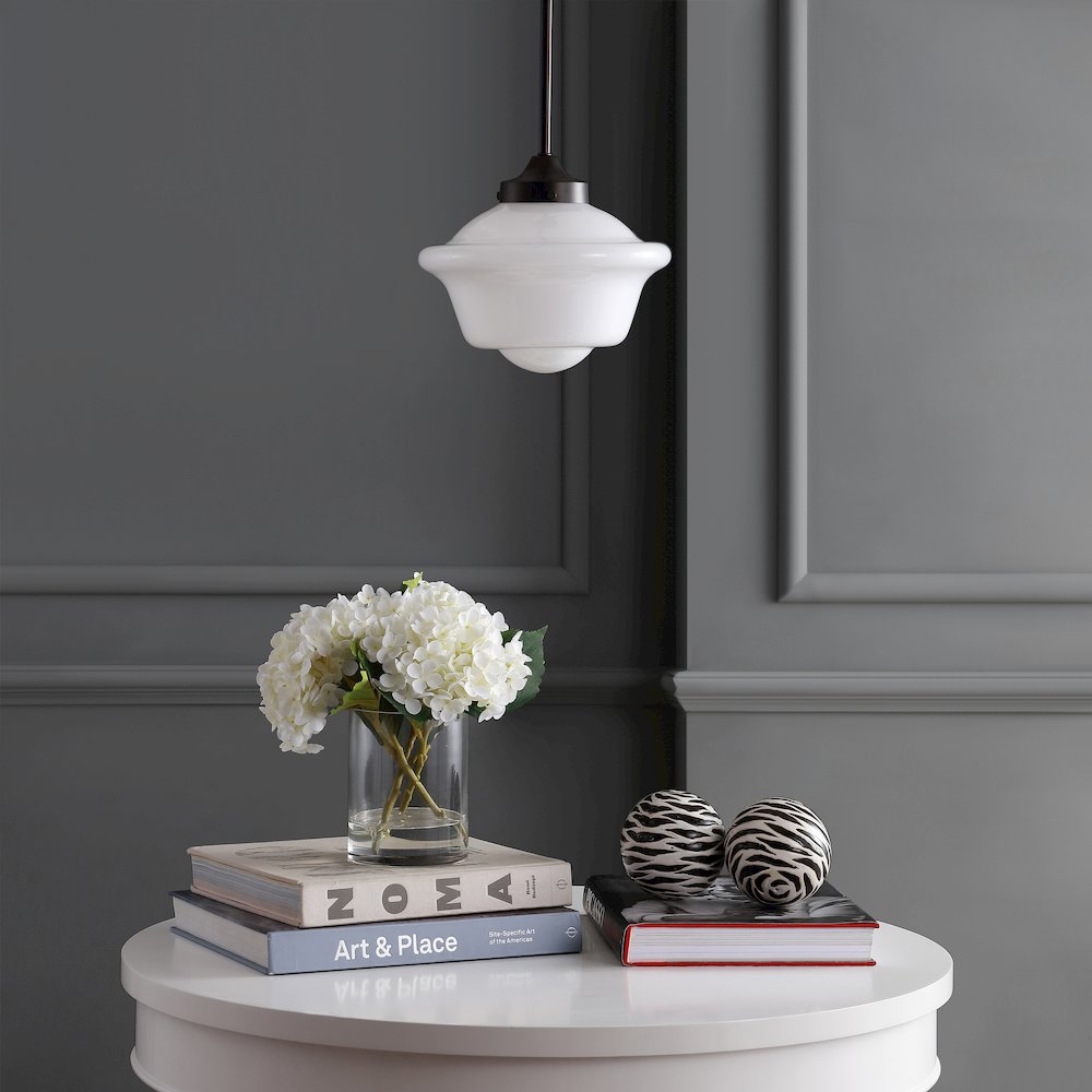 Kurtz Adjustable Drop Metal/Glass Led Pendant. Picture 7