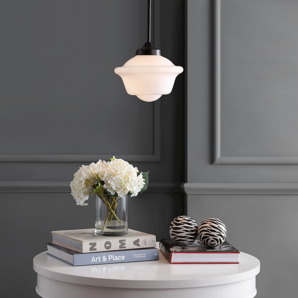 Kurtz Adjustable Drop Metal/Glass Led Pendant. Picture 6