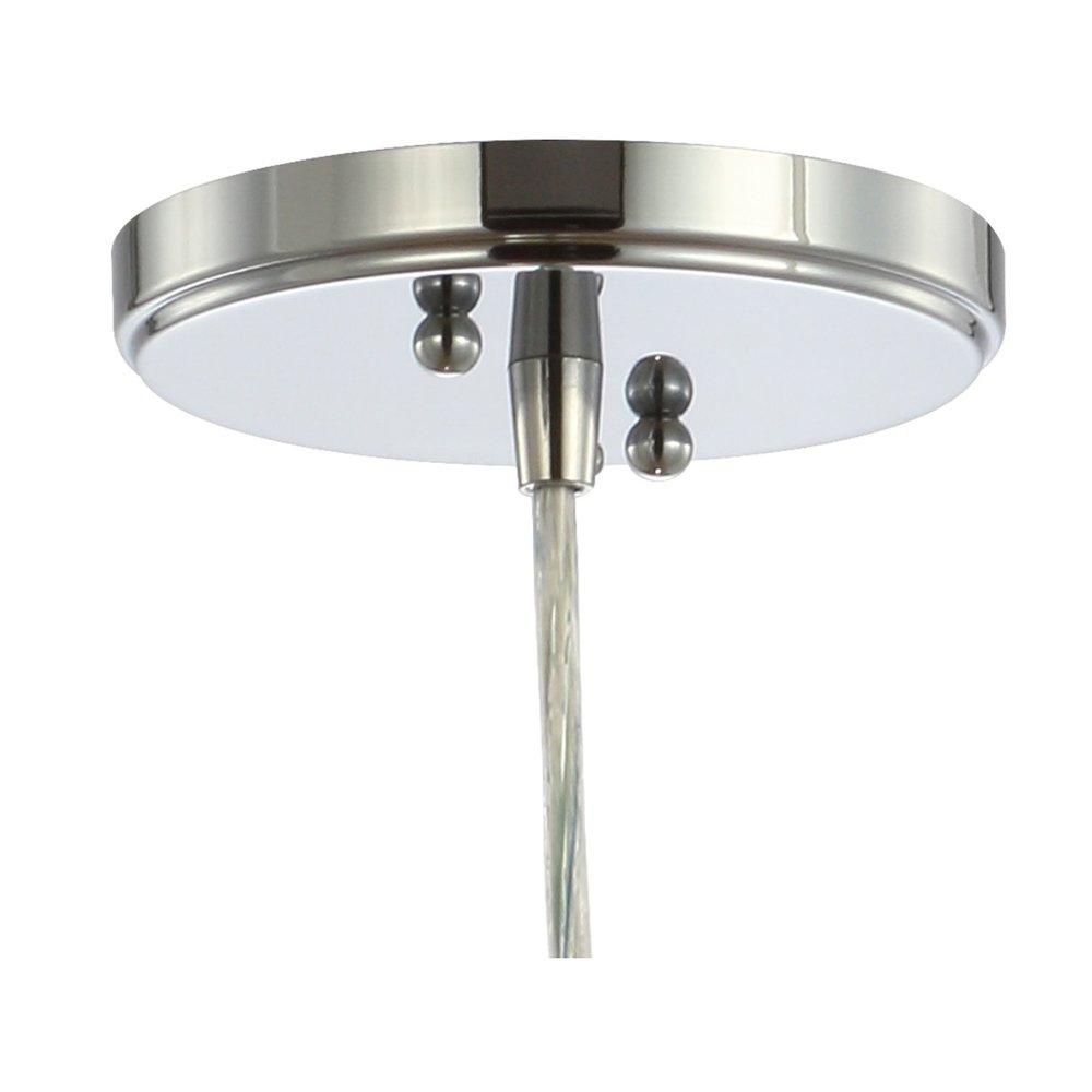 Cleo Adjustable Metal/Glass Led Pendant. Picture 4