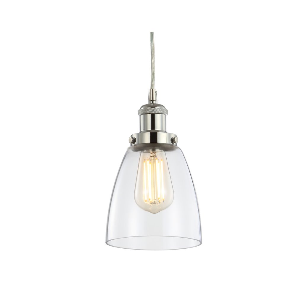 Cleo Adjustable Metal/Glass Led Pendant. Picture 9