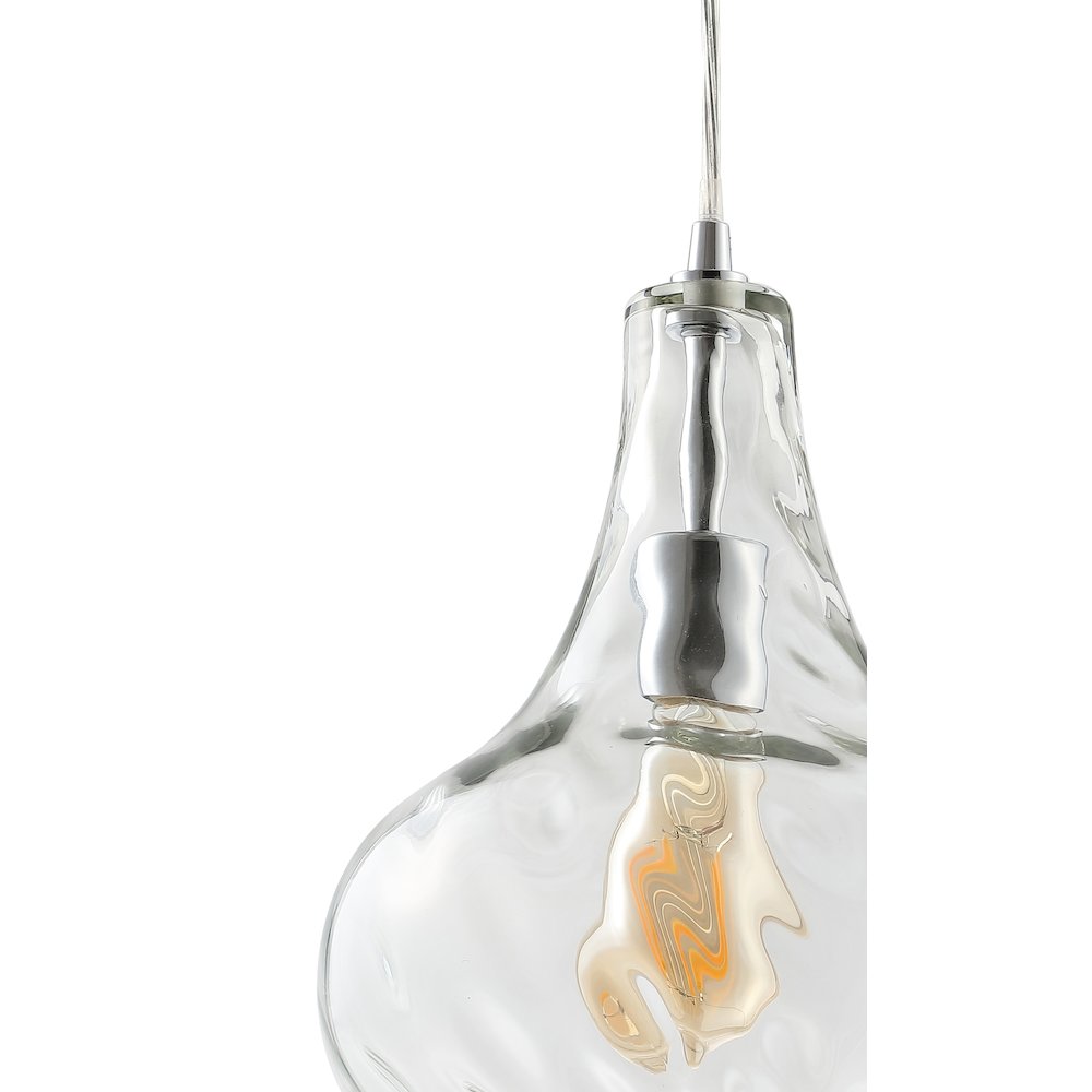 Ferano Adjustable Metal/Glass Led Pendant. Picture 3