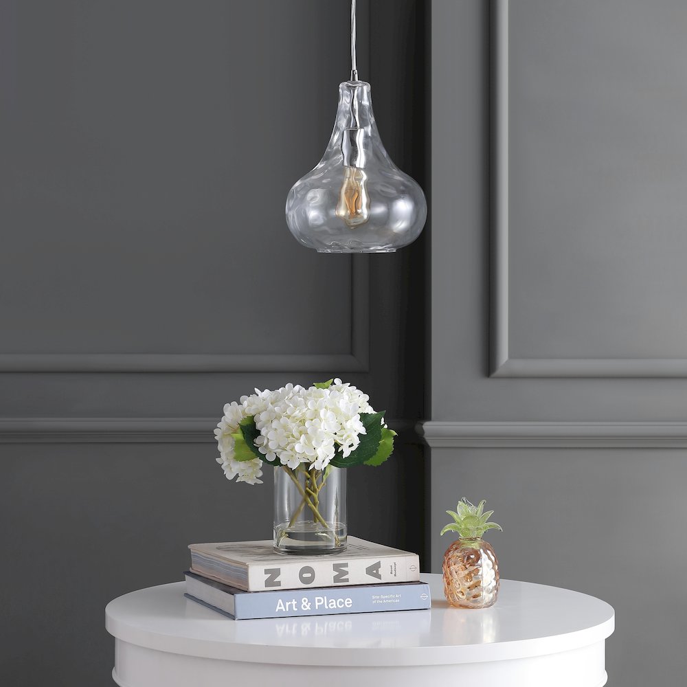 Ferano Adjustable Metal/Glass Led Pendant. Picture 8