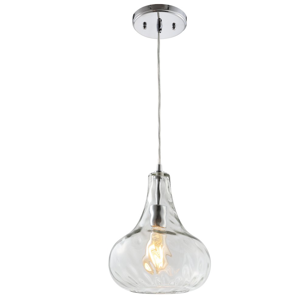 Ferano Adjustable Metal/Glass Led Pendant. Picture 1