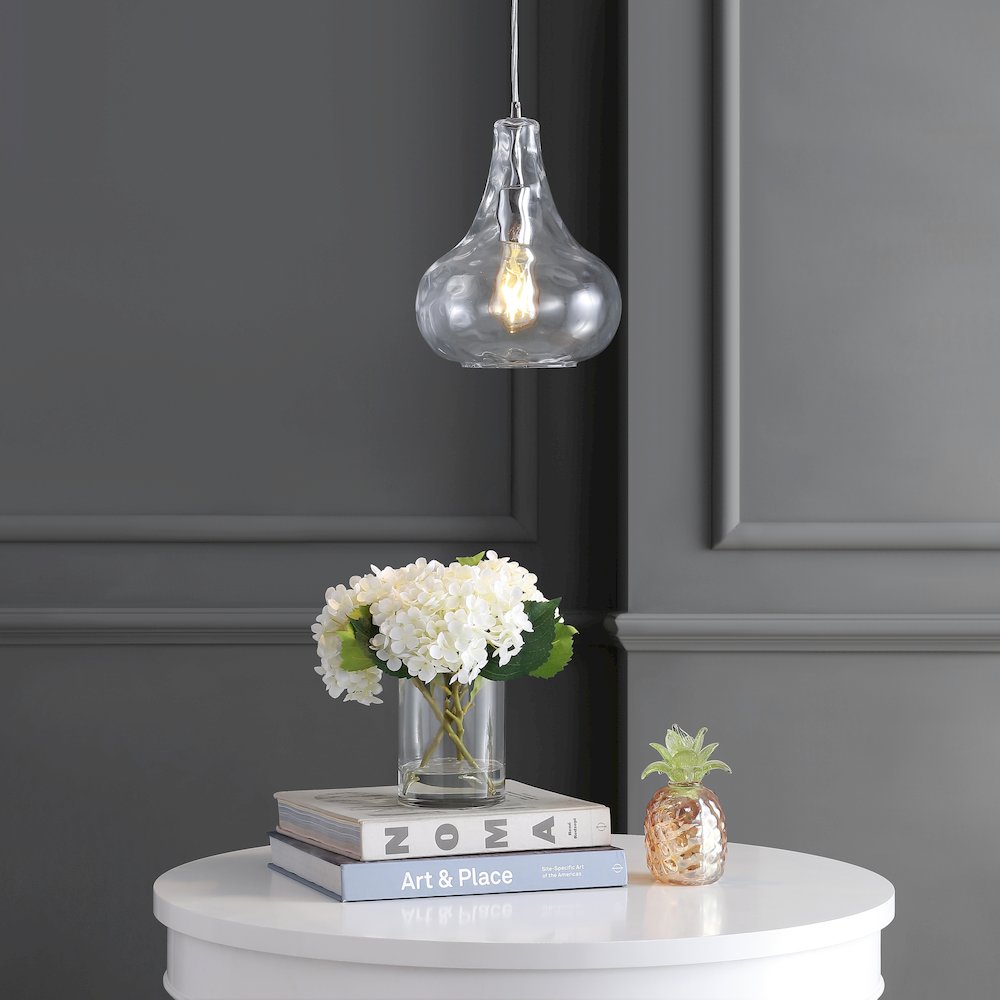 Ferano Adjustable Metal/Glass Led Pendant. Picture 7