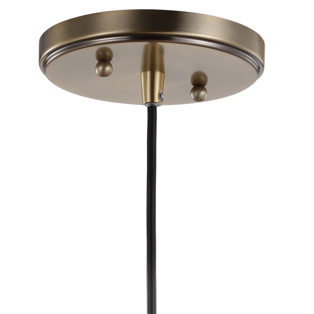 Litchfield Farmhouse Metal/Glass Led Pendant. Picture 4
