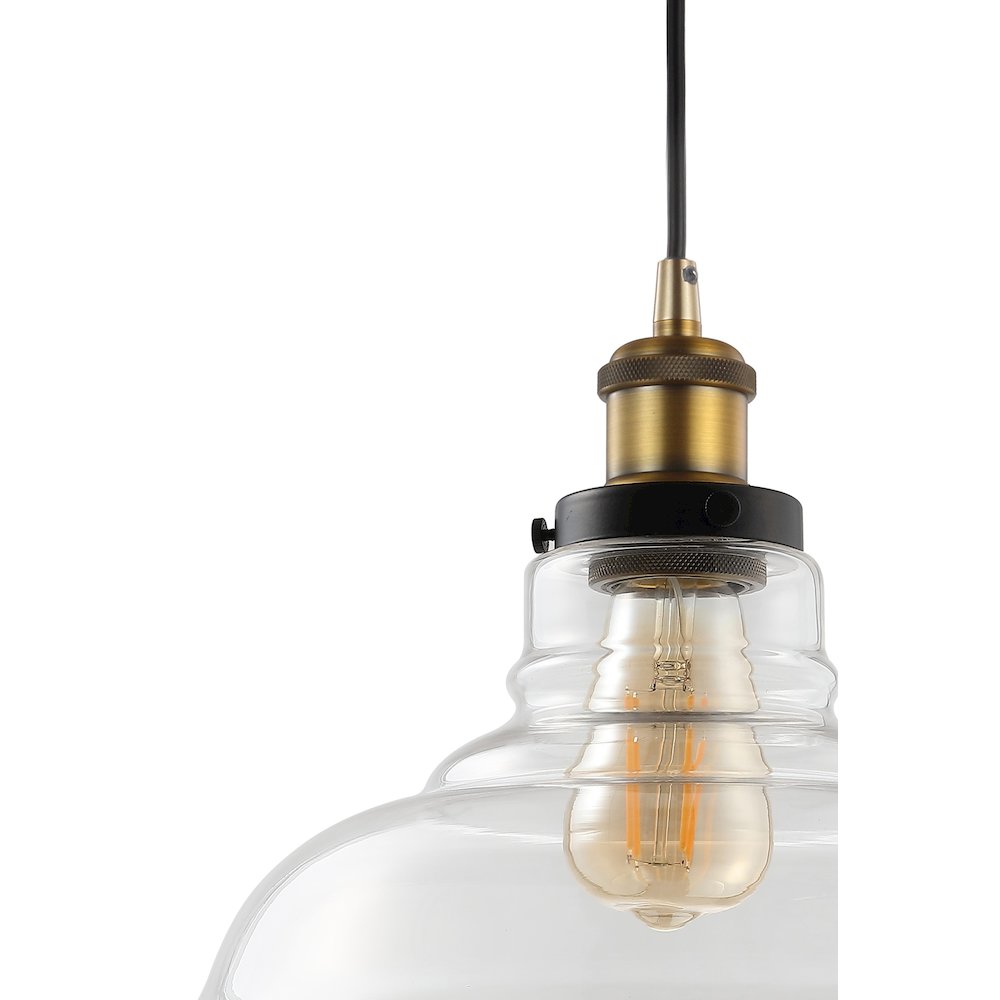 Litchfield Farmhouse Metal/Glass Led Pendant. Picture 3