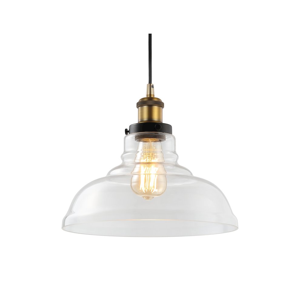 Litchfield Farmhouse Metal/Glass Led Pendant. Picture 10