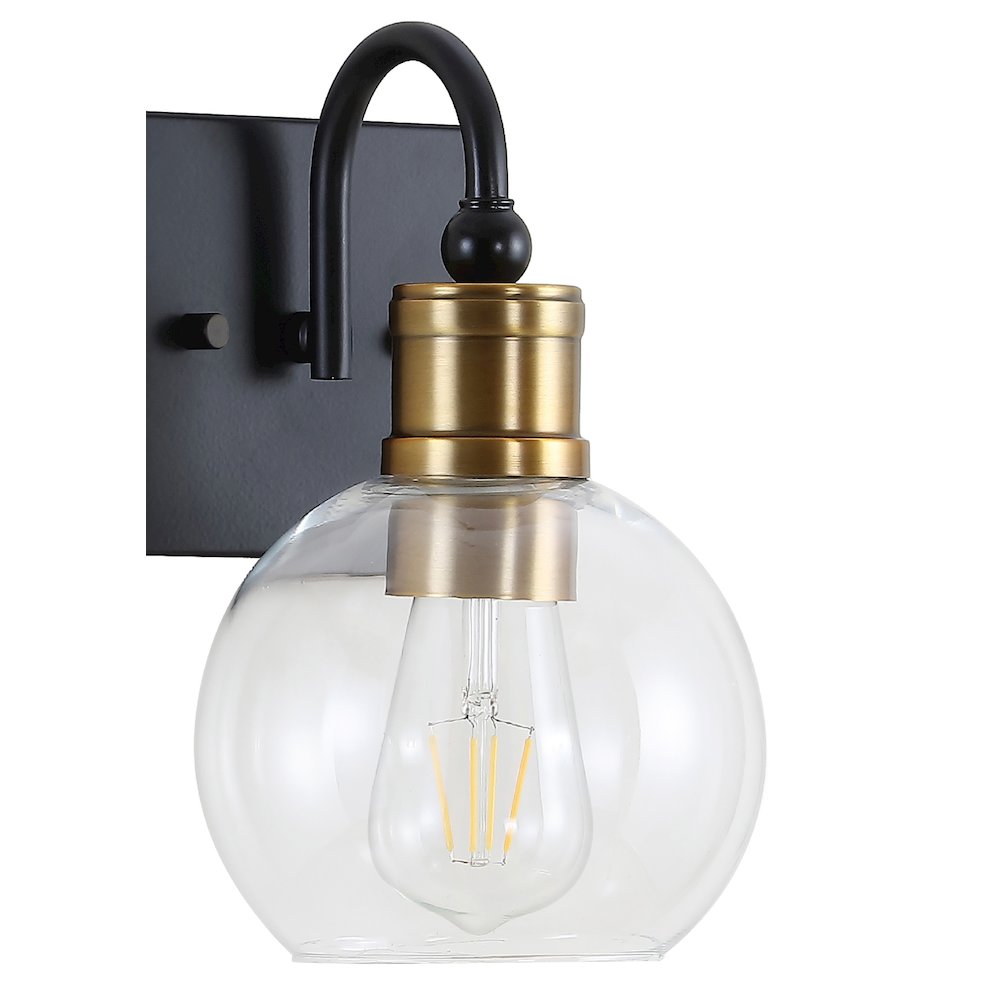 Marais Iron/Glass Rustic Vintage Led Vanity Light. Picture 3