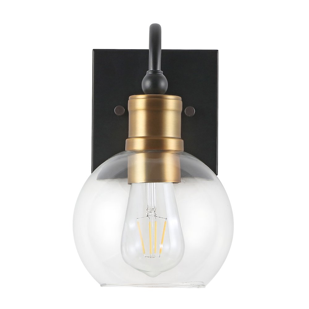 Marais Iron/Glass Rustic Vintage Led Vanity Light. Picture 2