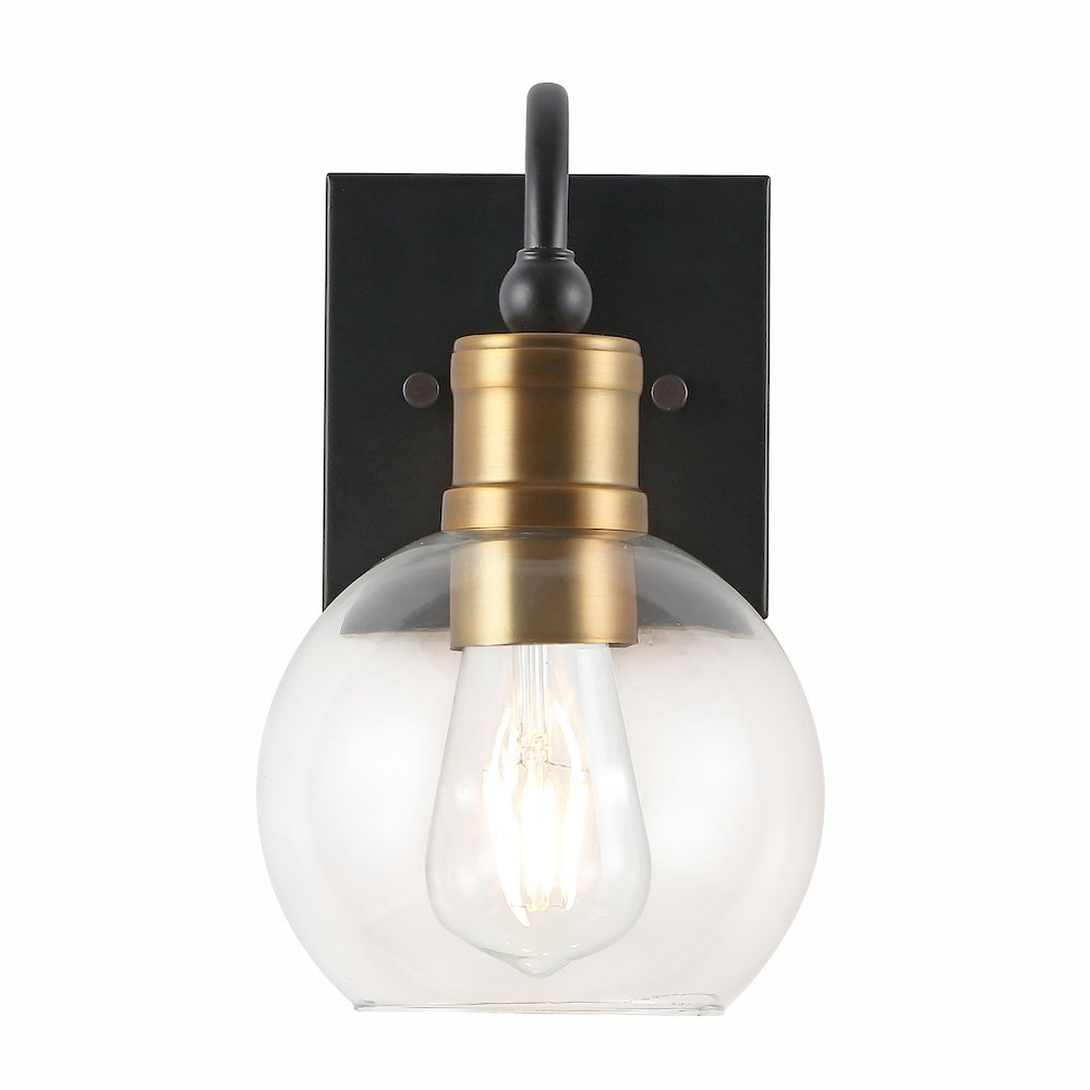 Marais Iron/Glass Rustic Vintage Led Vanity Light. Picture 1
