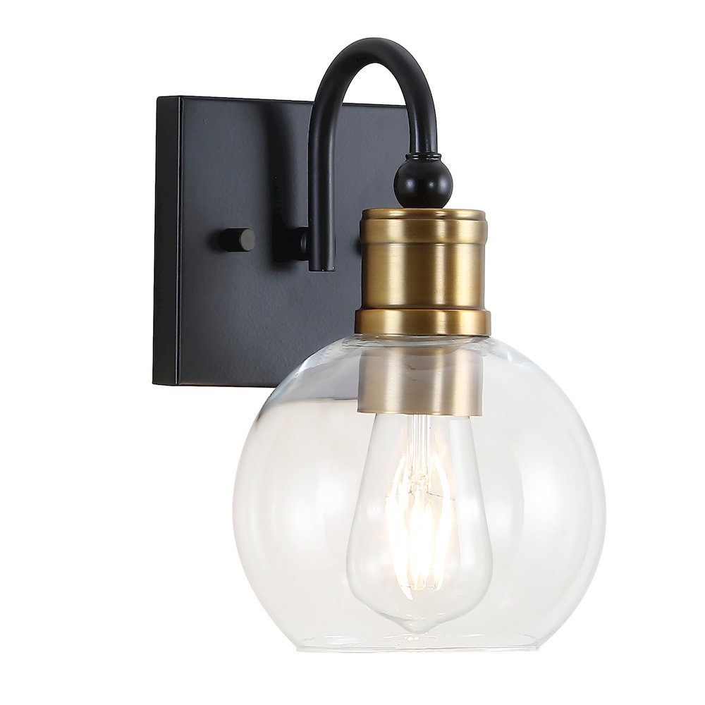 Marais Iron/Glass Rustic Vintage Led Vanity Light. Picture 5