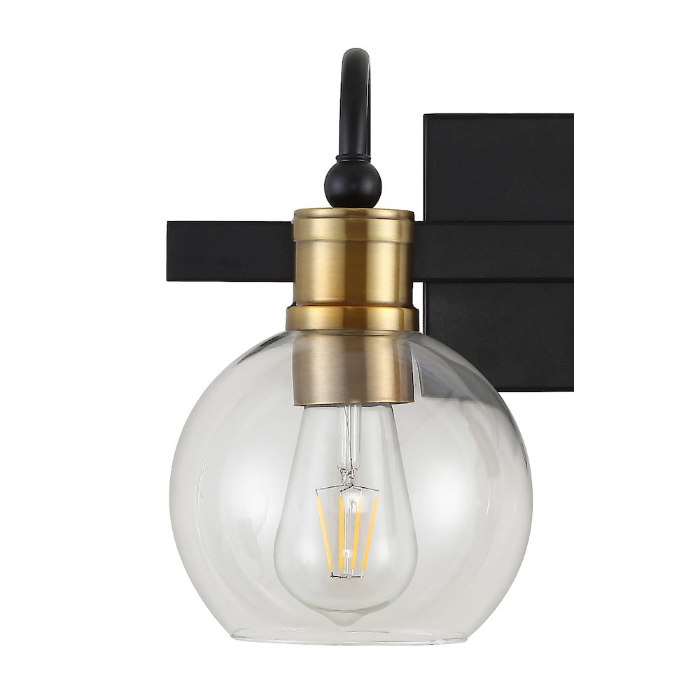 Marais Iron/Glass Rustic Vintage Led Vanity Light. Picture 3