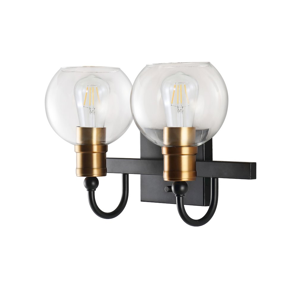 Marais Iron/Glass Rustic Vintage Led Vanity Light. Picture 8