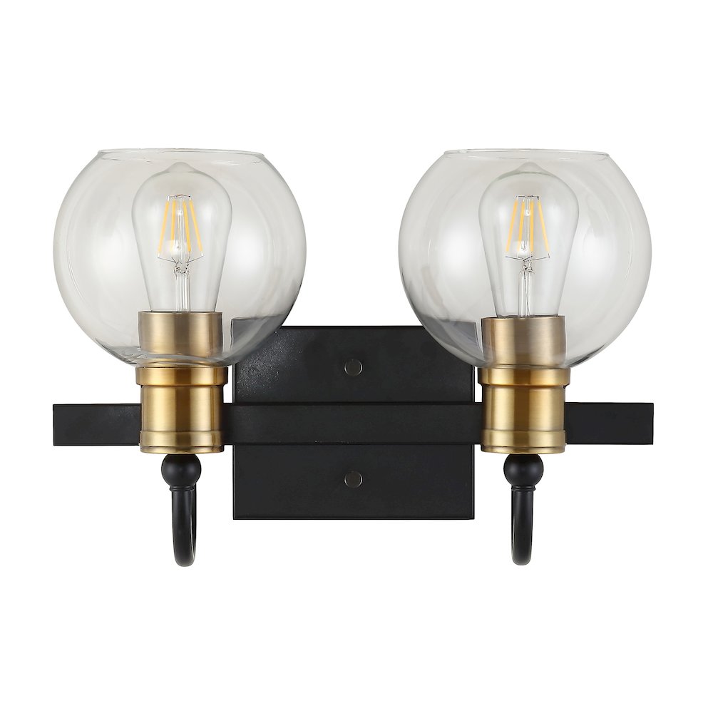Marais Iron/Glass Rustic Vintage Led Vanity Light. Picture 10