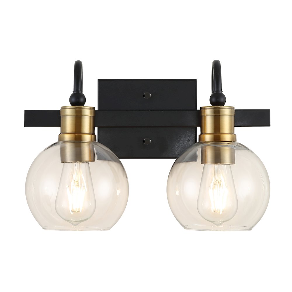 Marais Iron/Glass Rustic Vintage Led Vanity Light. Picture 1