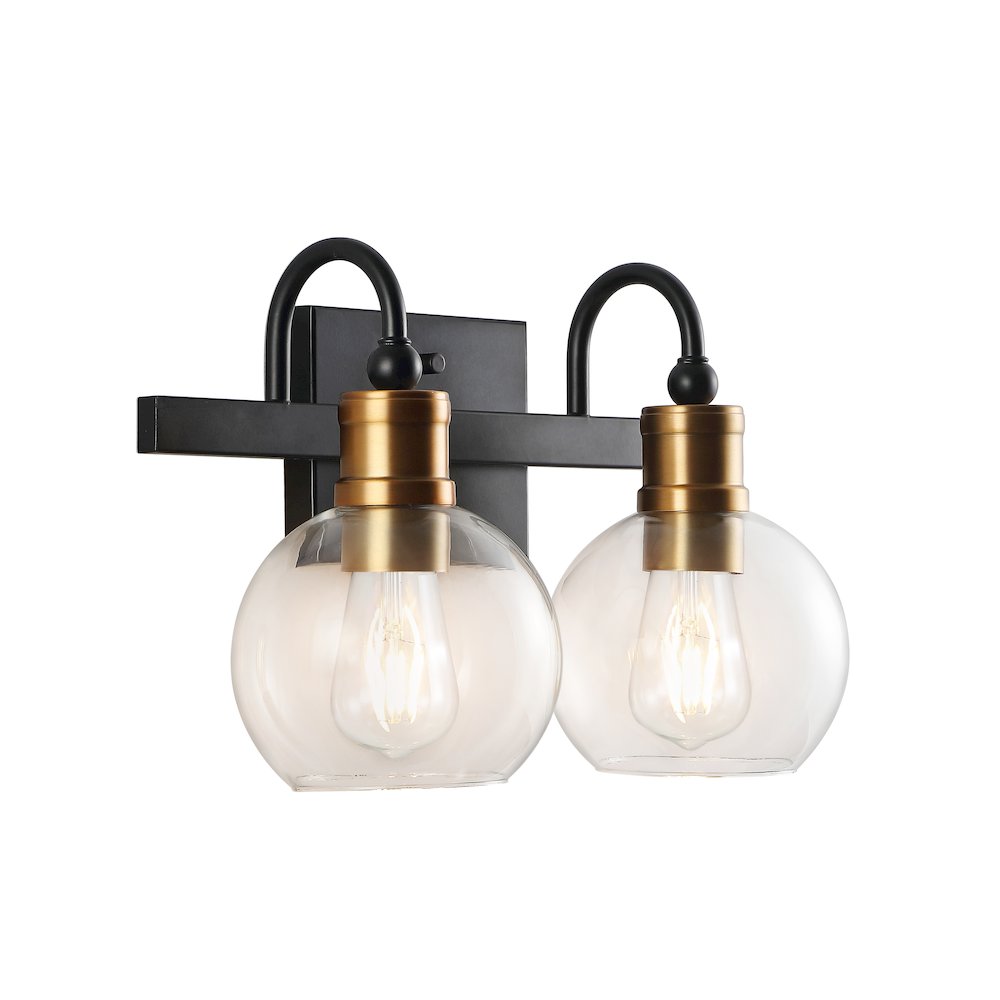 Marais Iron/Glass Rustic Vintage Led Vanity Light. Picture 5