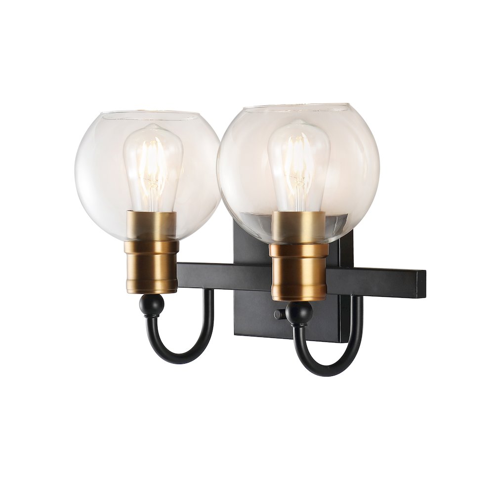 Marais Iron/Glass Rustic Vintage Led Vanity Light. Picture 6