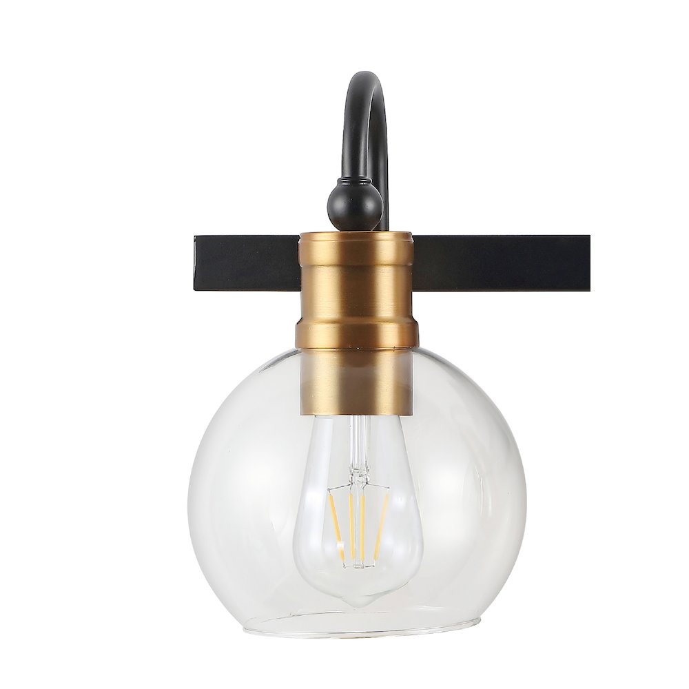 Marais Iron/Glass Rustic Vintage Led Vanity Light. Picture 3