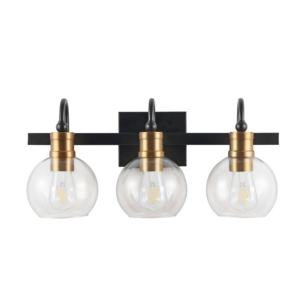 Marais Iron/Glass Rustic Vintage Led Vanity Light. Picture 2