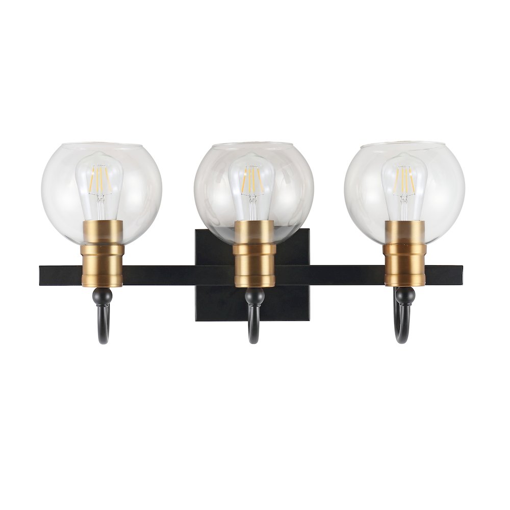 Marais Iron/Glass Rustic Vintage Led Vanity Light. Picture 10