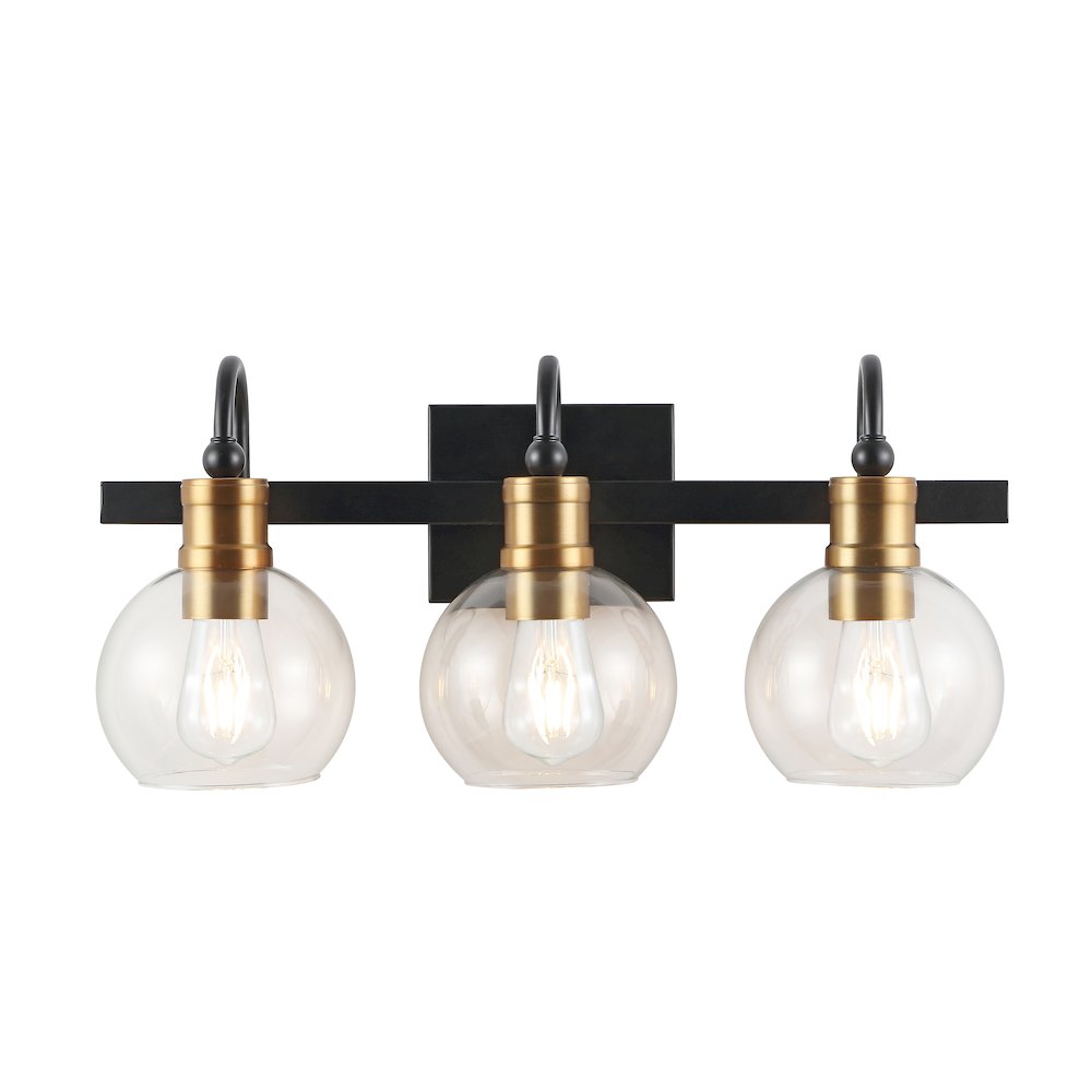 Marais Iron/Glass Rustic Vintage Led Vanity Light. Picture 1