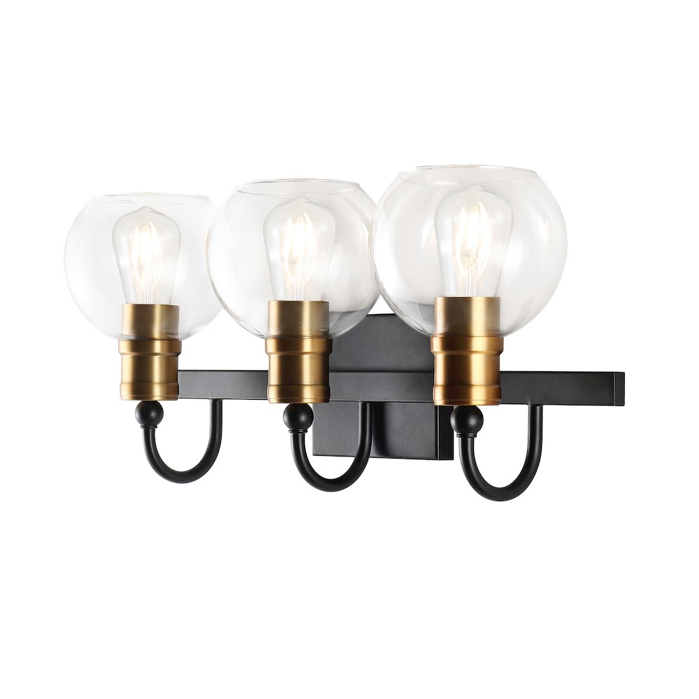 Marais Iron/Glass Rustic Vintage Led Vanity Light. Picture 6