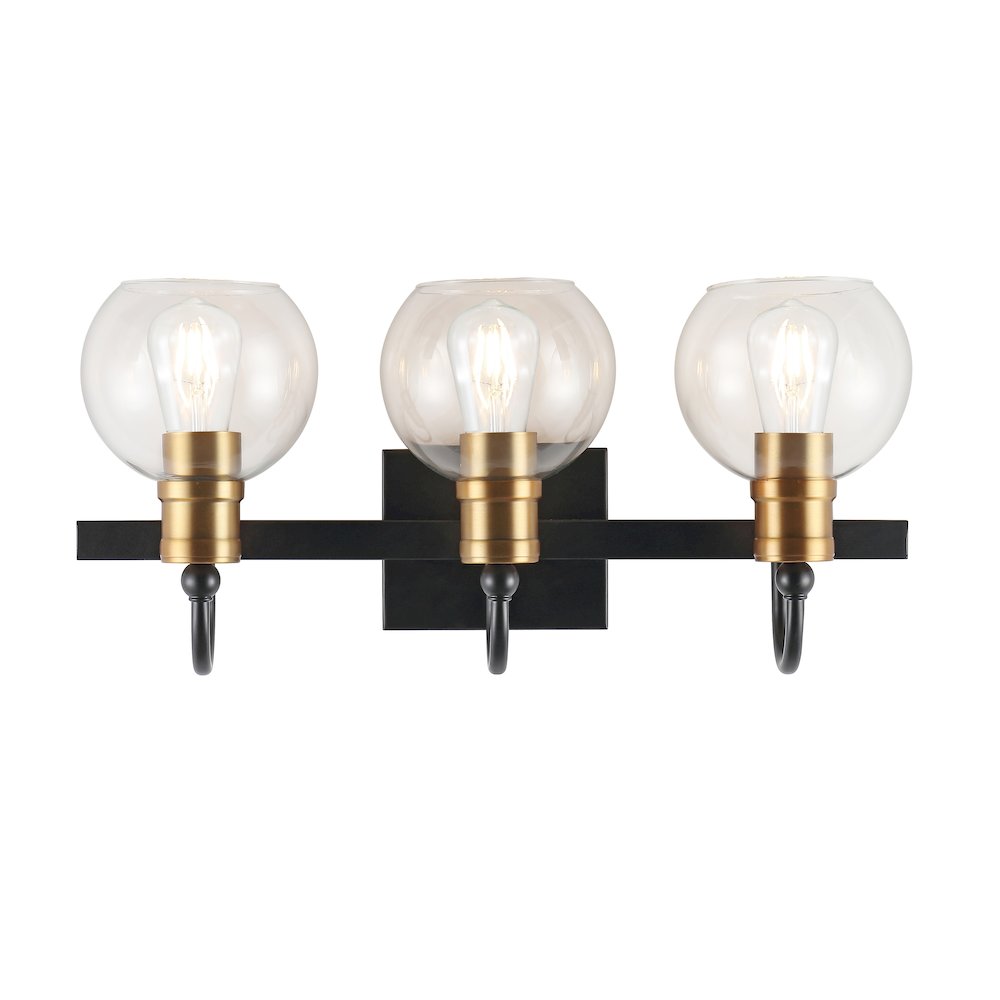Marais Iron/Glass Rustic Vintage Led Vanity Light. Picture 9