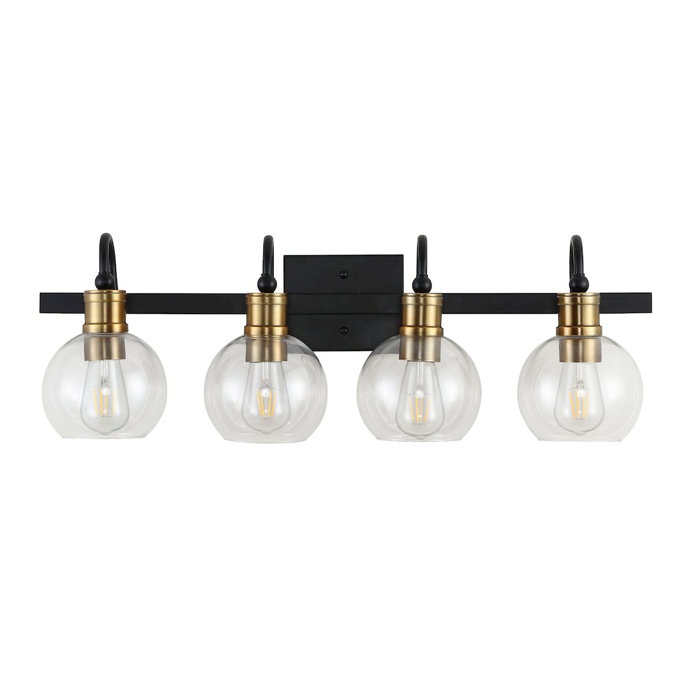 Marais Iron/Glass Rustic Vintage Led Vanity Light. Picture 2